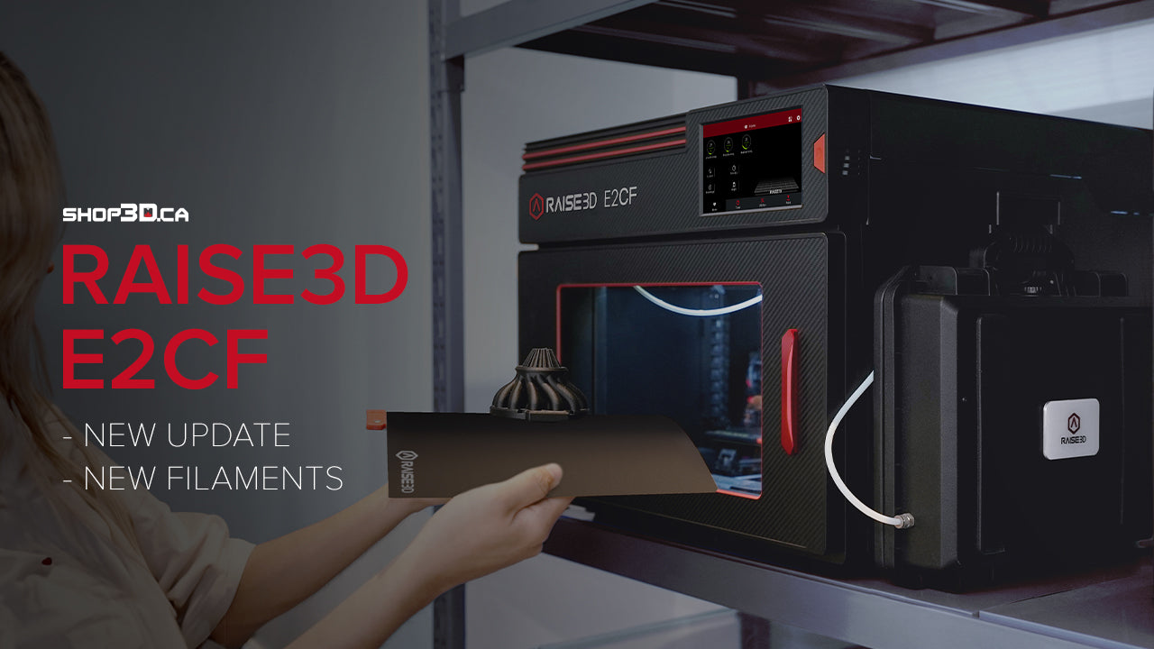 New updates to the Raise3D E2CF printer!
