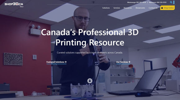 Launch of Shop3D.ca Select and Website Expansion