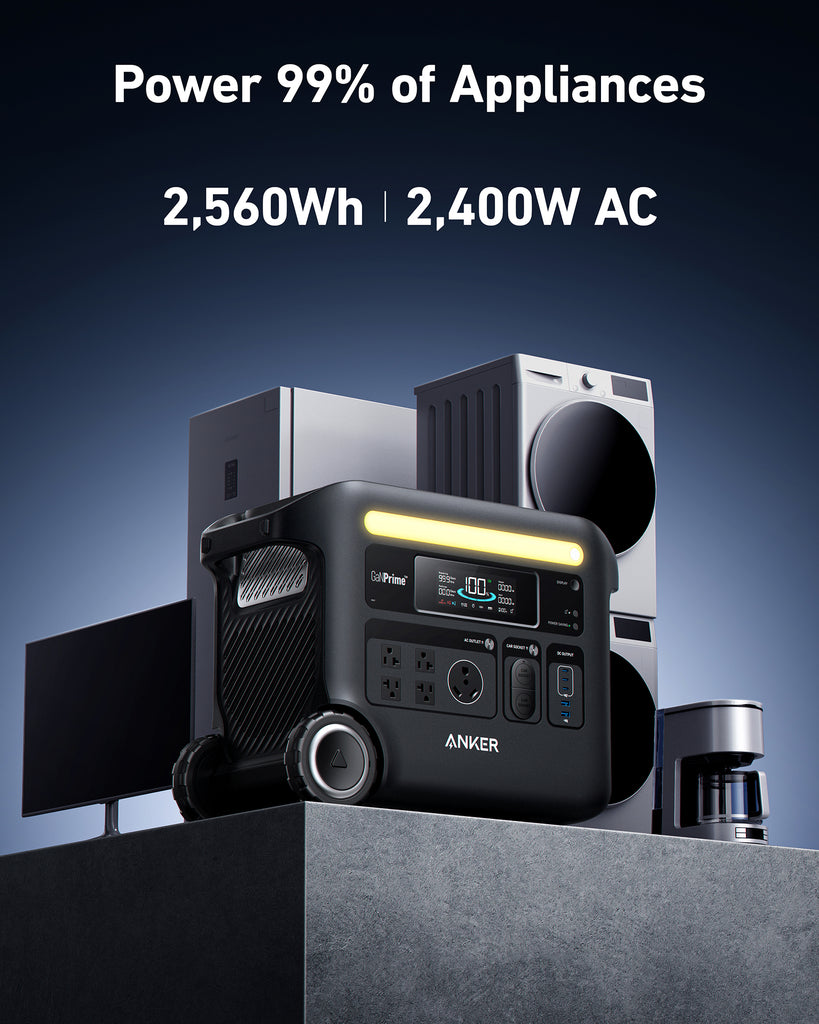 Anker SOLIX F2600 Portable Power Station - 2560Wh|2400W
