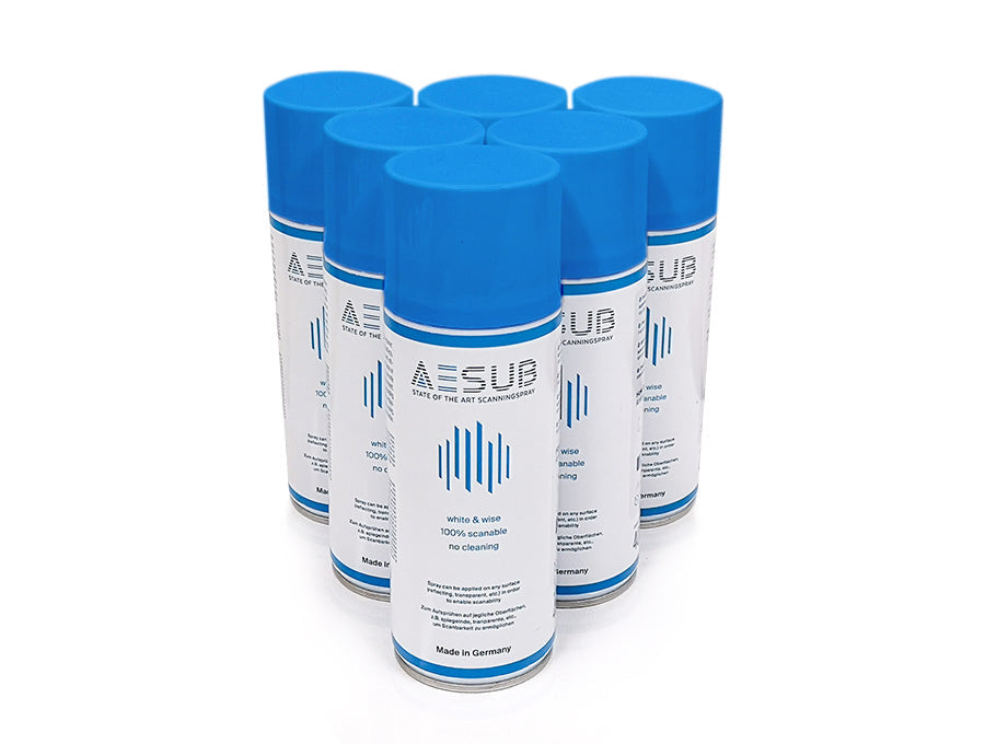 AESUB Blue - Matte Disappearing Spray for 3D Scanning