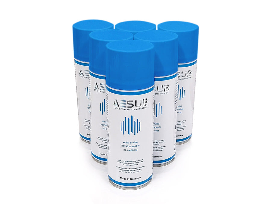 AESUB Blue - Matte Disappearing Spray for 3D Scanning