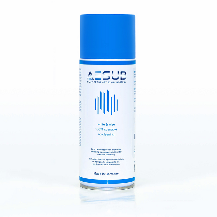 AESUB Blue - Matte Disappearing Spray for 3D Scanning