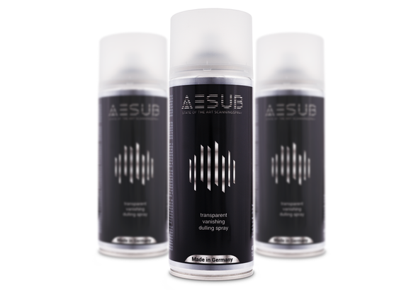 AESUB Transparent - Disappearing Dulling Spray for 3D Scanning