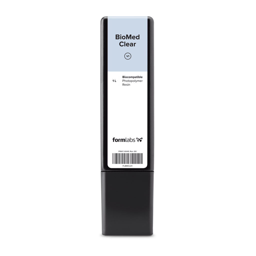 Formlabs BioMed Clear Resin Cartridge (1 Litre OEM) - Shop3D.ca