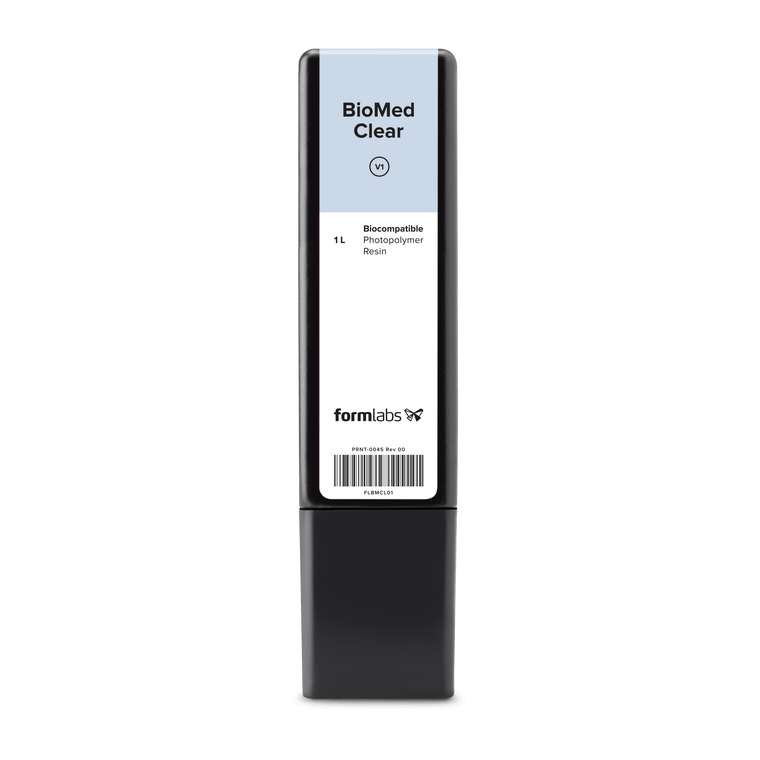Formlabs BioMed Clear Resin Cartridge (1 Litre OEM) - Shop3D.ca