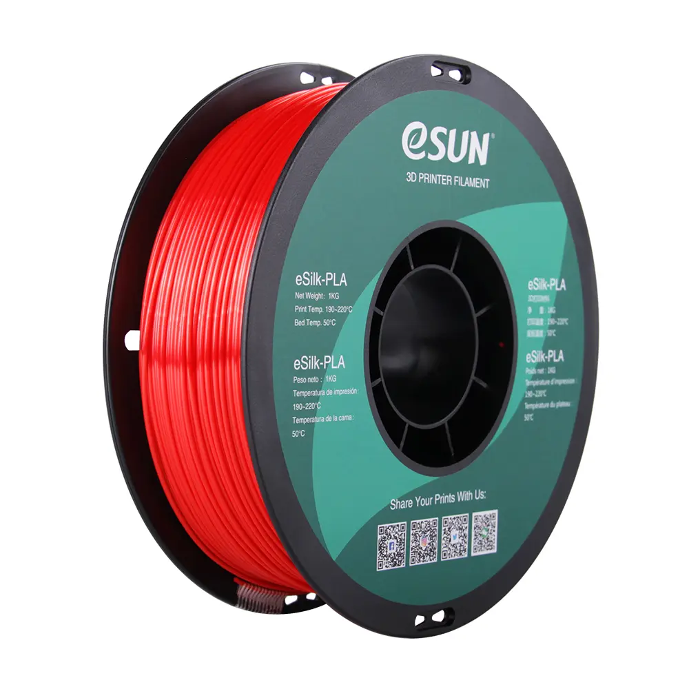 eSun eSilk 3D Printing PLA - 1.75mm 1kg - Shop3D.ca