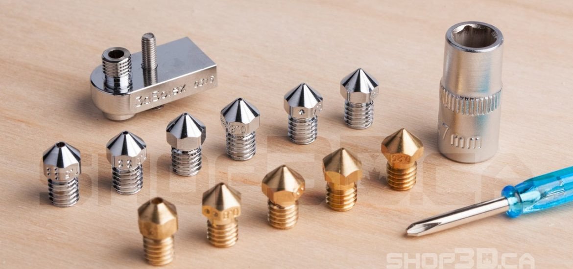 HIGH QUALITY NOZZLES OPTIONS AT SHOP3D.CA FROM ANDERS OLSSON / 3D SOLEX - Shop3D.ca