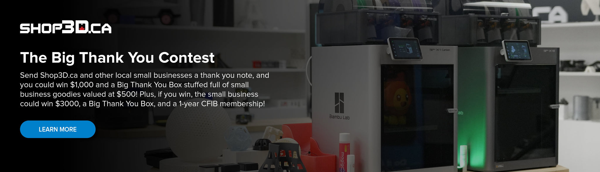 Send us a thank you for a chance to win BIG!