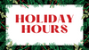 Shop3D Holiday Hours 2023