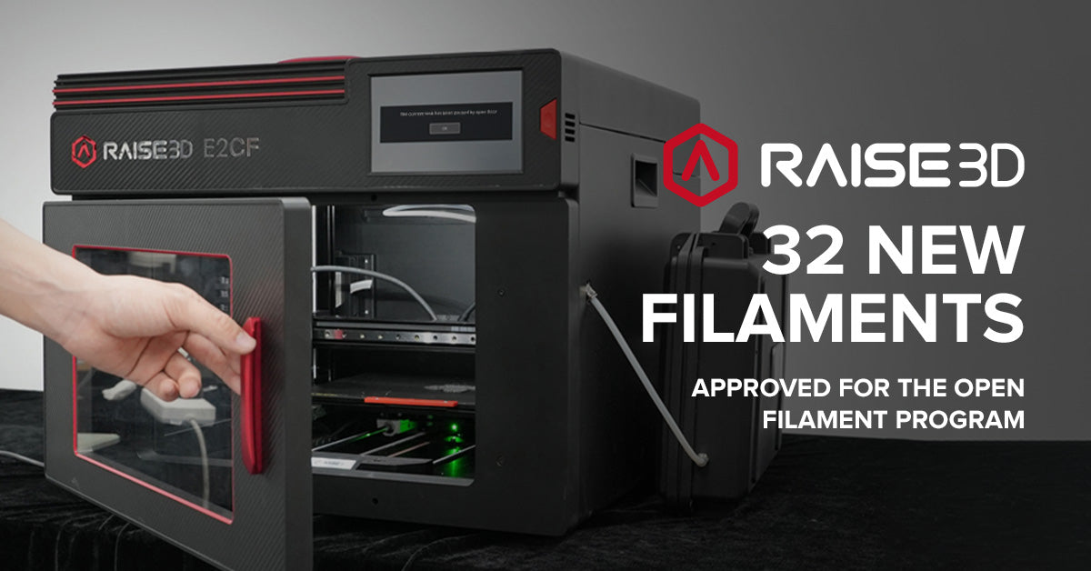 32 New Filaments Approved for The Open Filaments Program