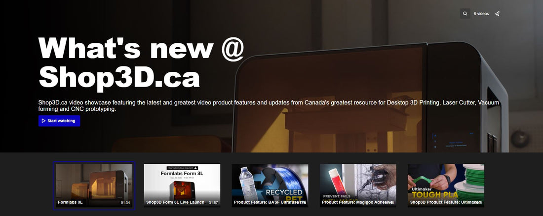 What's new at Shop3D.ca | Video Showcase