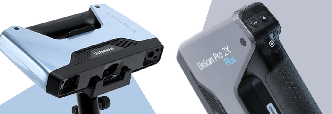 Einscan Pro 2X vs Pro 2X Plus - Shop3D.ca
