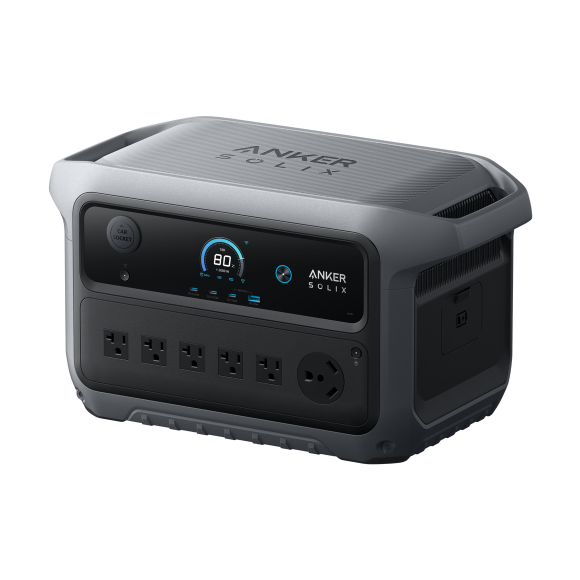 Anker SOLIX C2000 Gen 2 Portable Power Station - 2,048Wh | 2,400W
