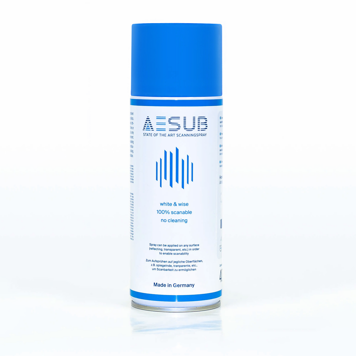 AESUB Blue - Matte Disappearing Spray for 3D Scanning