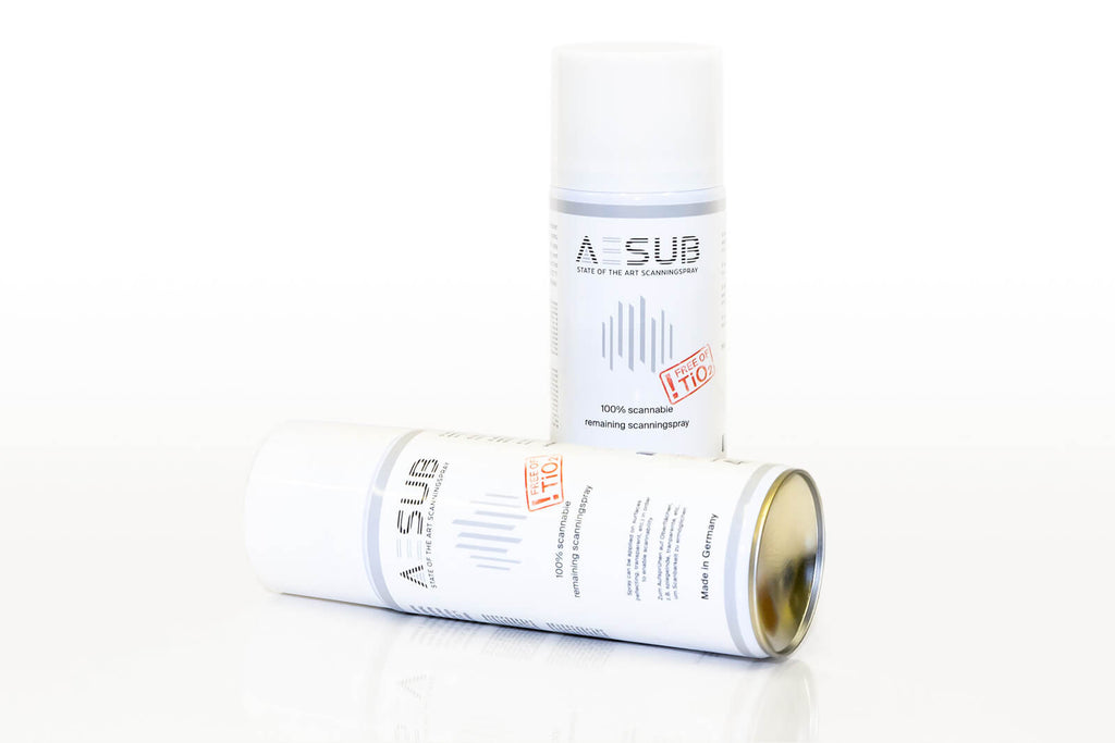 AESUB White - Matte and Disappearing Spray for 3D Scanning