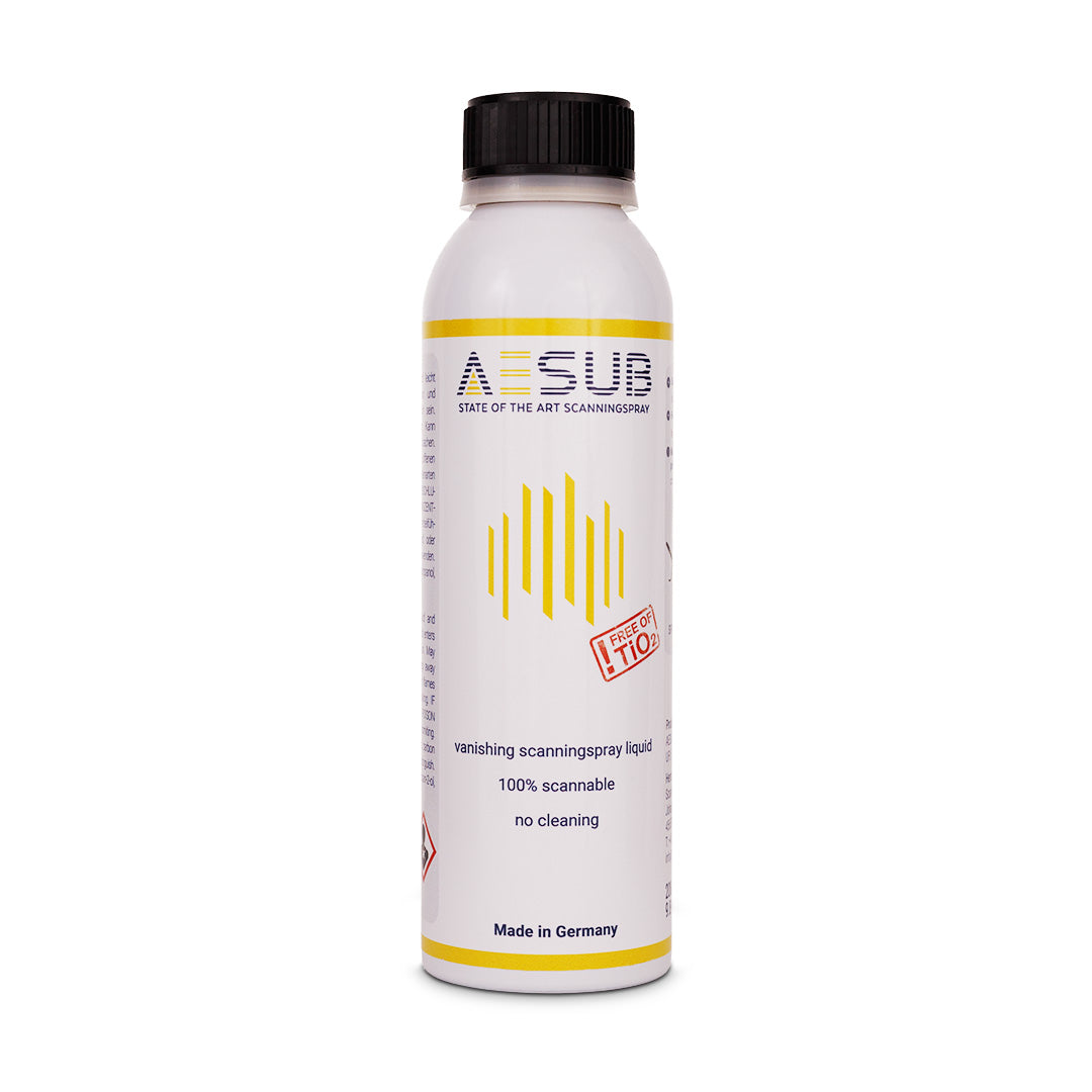 AESUB Yellow - Airbrush Matte Disappearing Spray for 3D Scanning (200ml)