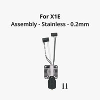 Bambu Lab X1E Complete Hotend Assembly with Hardened Steel Nozzle