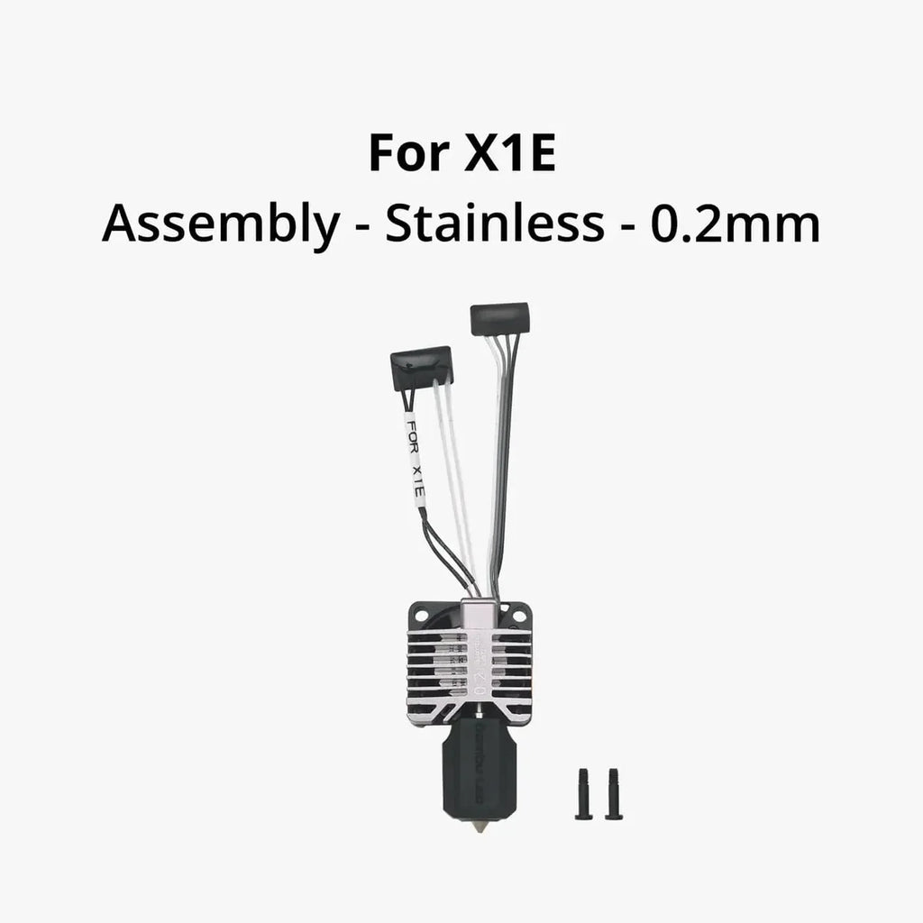 Bambu Lab X1E Complete Hotend Assembly with Hardened Steel Nozzle