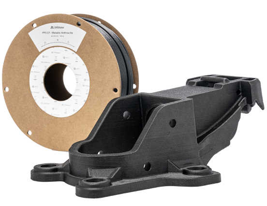 UltiMaker PPS-CF Filament Metallic (0.5kg, 1.1lb)