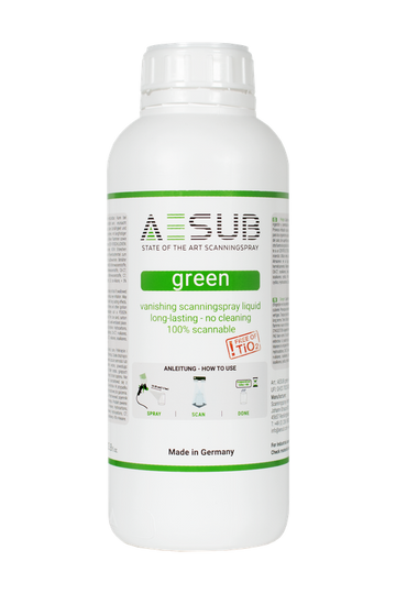 AESUB Green Scanning Spray (1L) (Refill for Spray Gun)