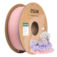 eSUN PLA-Matte Rainbow filament spool, Yellow Pink Purple, 1.75mm 1kg