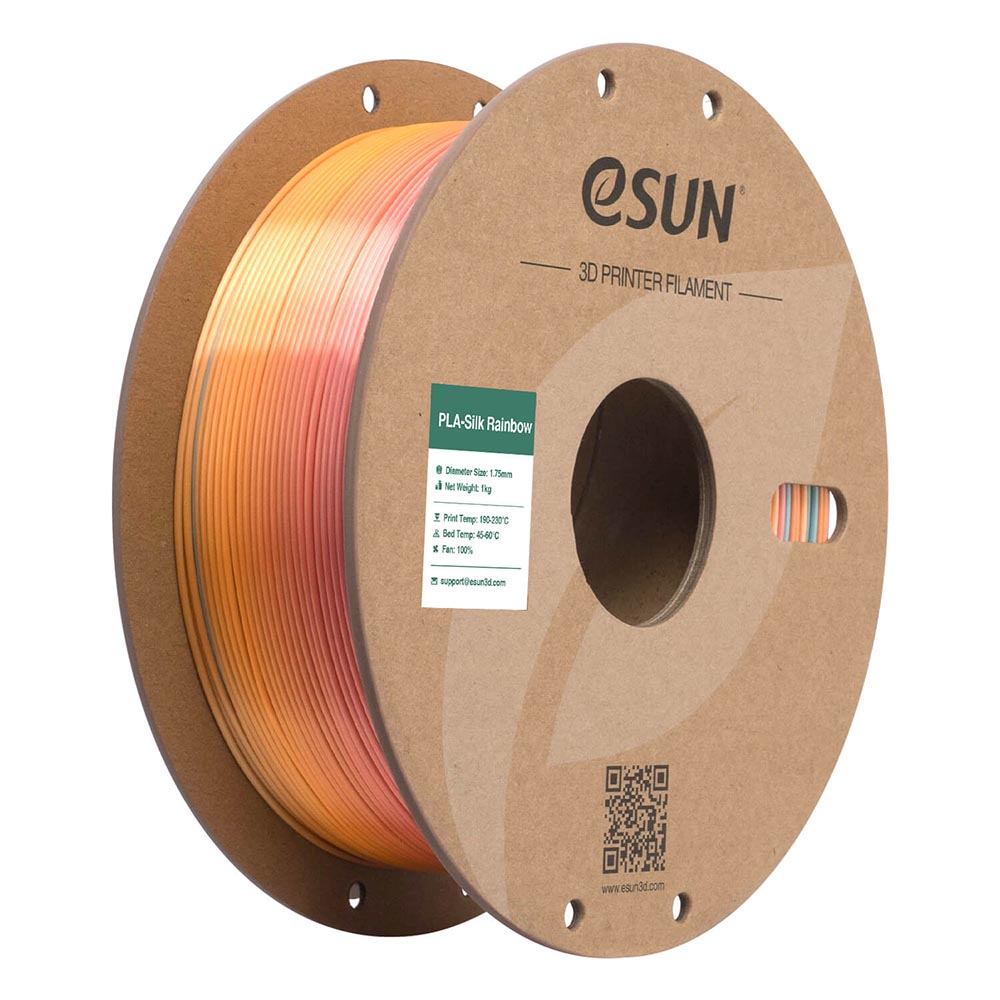 eSUN PLA-Silk Rainbow filament spool, Dragon Palace, 1.75mm 1kg