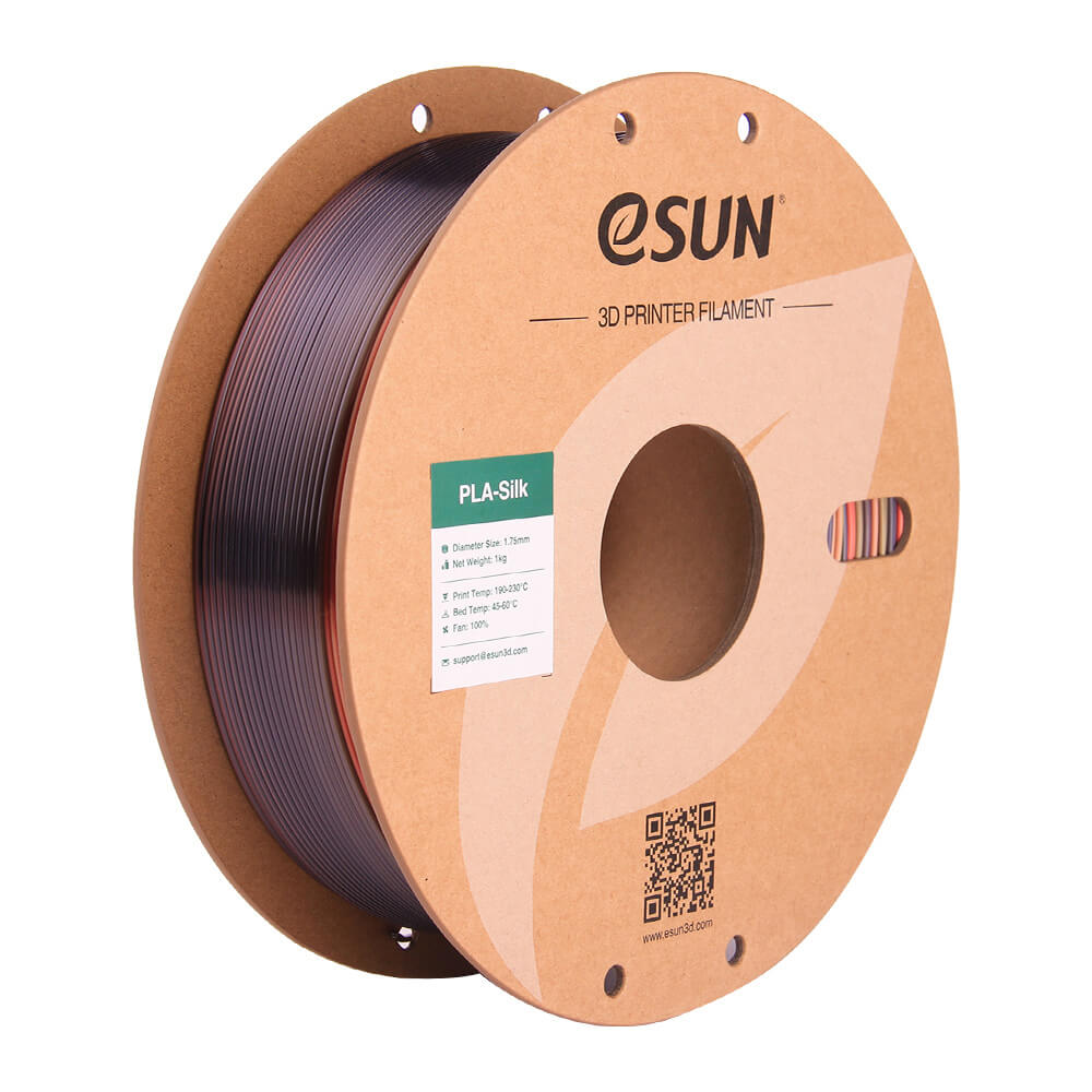 eSUN PLA-Silk Rainbow filament spool, Morning Glory, 1.75mm 1kg