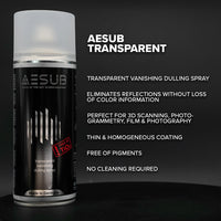 AESUB Transparent - Disappearing Dulling Spray for 3D Scanning