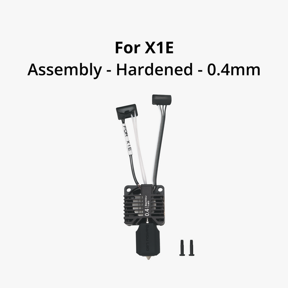 Bambu Lab X1E Complete Hotend Assembly with Hardened Steel Nozzle
