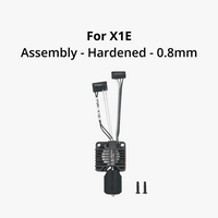 Bambu Lab X1E Complete Hotend Assembly with Hardened Steel Nozzle