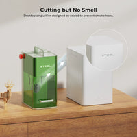 xTool Desktop Smoke Purifier side view