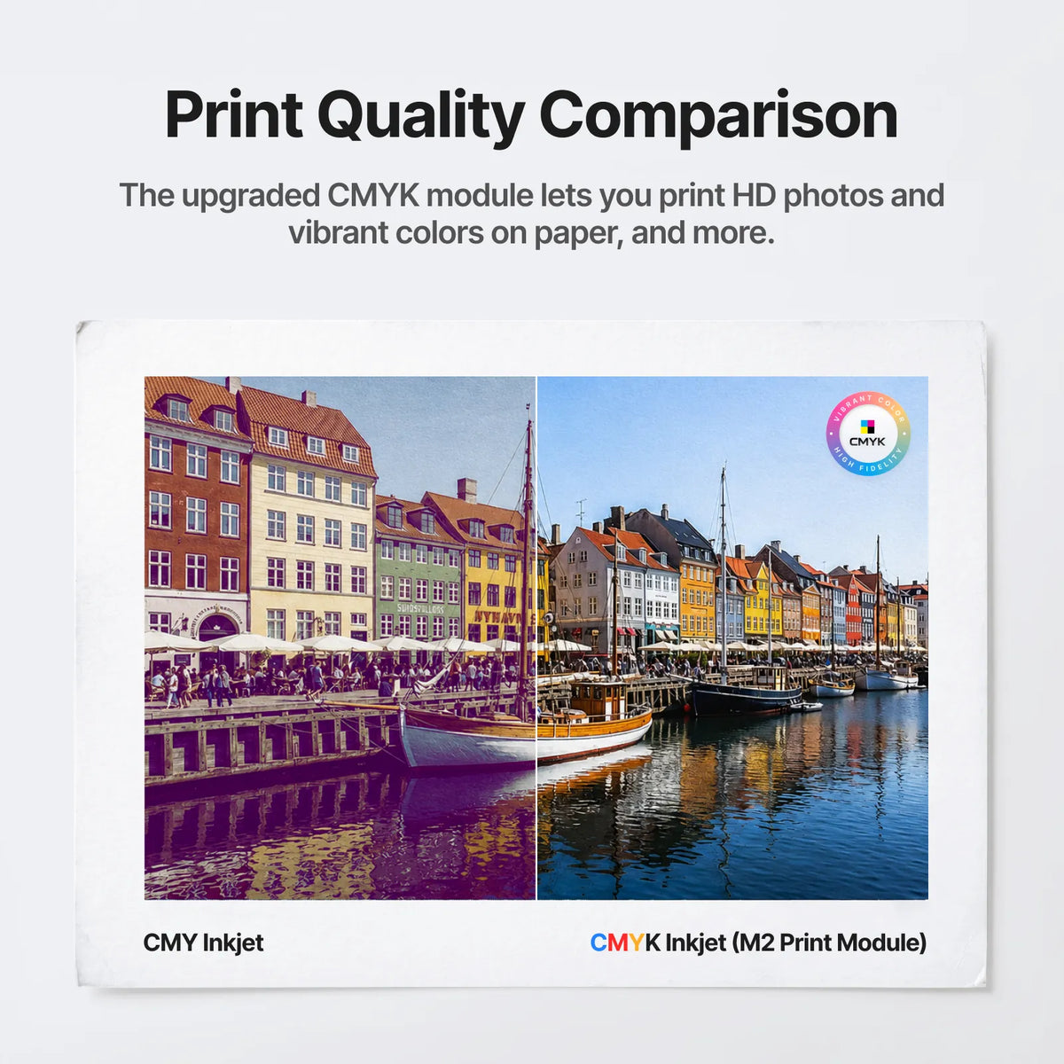 xTool M2 CMYK versus CMY color comparison