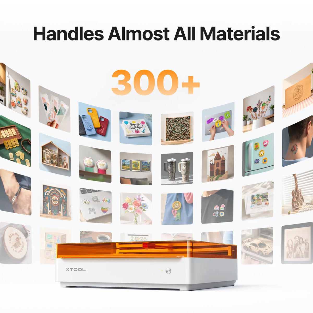xTool M2 multiple material applications