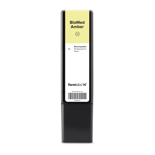Formlabs BioMed Amber Resin Cartridge (1 Litre OEM) - Shop3D.ca