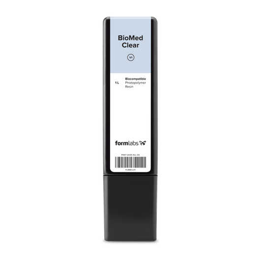Formlabs BioMed Clear Resin Cartridge (1 Litre OEM) - Shop3D.ca