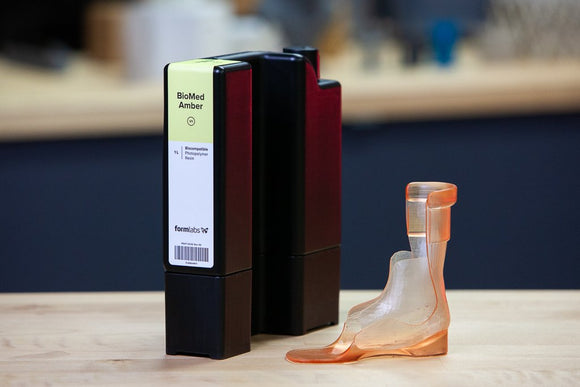 Formlabs BioMed Amber Resin Cartridge (1 Litre OEM) - Shop3D.ca