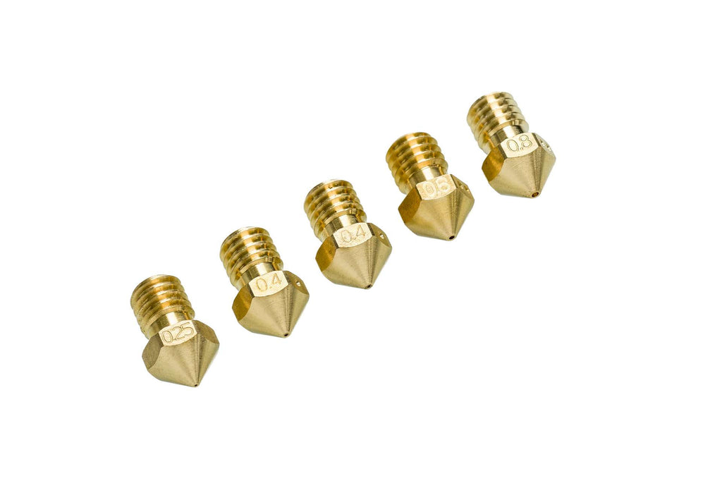 Ultimaker All Size Nozzle Pack for Ultimaker 2+ Family (0.25, 0.4 x 2, 0.6, 08.mm)