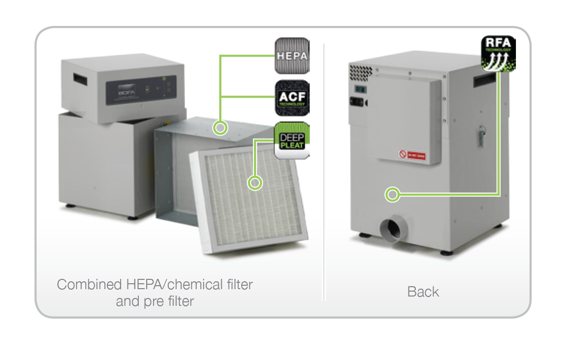 Donaldson BOFA AD350 Fume Extractor | Base Unit or VOC Alert