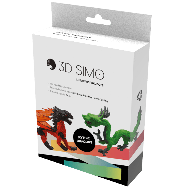 3D Pen Project - 3Dsimo Creative Box - Dragon - Shop3D.ca